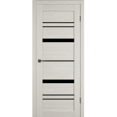 Дверь межкомнатная ВФД Атум Про X25 Дуб арктический, стекло черное "Лакобель черный"